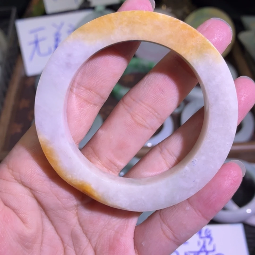 定制翡翠未镶嵌翡翠A货毛胚手镯定制
