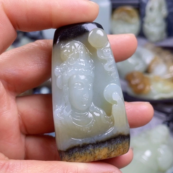 和田玉挂件未镶嵌三**汇