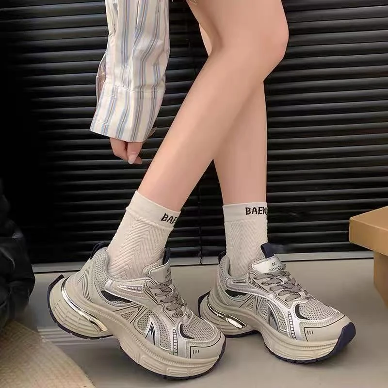 M-13老爹鞋女2025新款秋冬厚底不累脚鞋子炸街