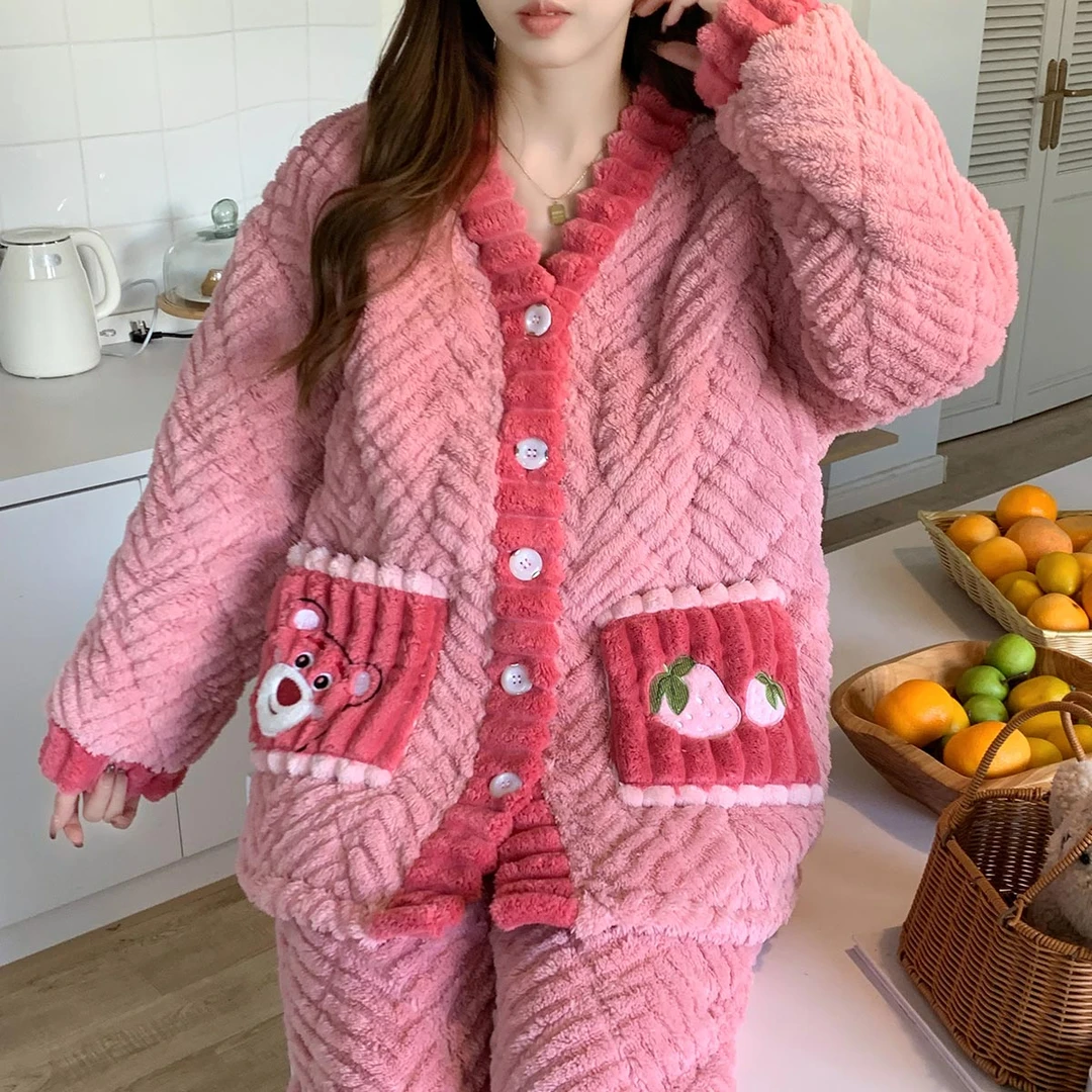 【福利款三层夹棉】月子服冬季产后哺乳孕妇睡衣喂奶家居服12-1-2-3