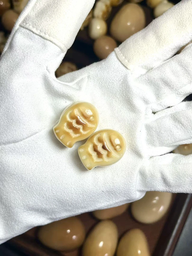 碳烤雕刻牙果动物系可爱风全品牙果小鱼
