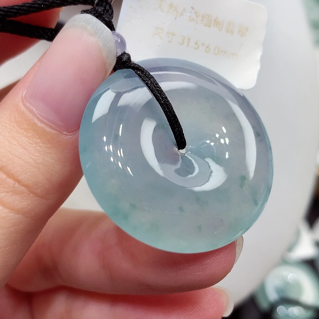 颈饰未镶嵌翡翠编号85，31.5/6