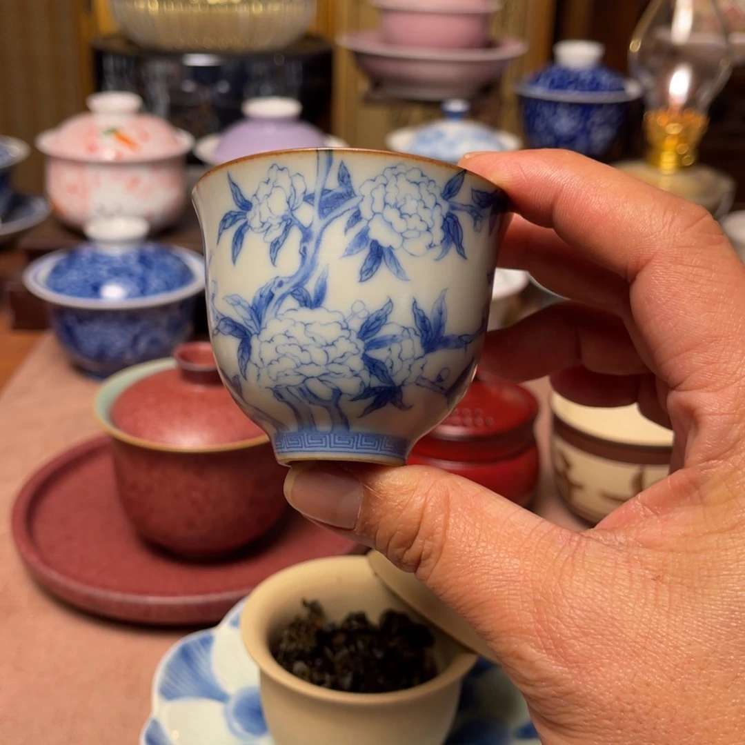 素铭品瓷釉下彩茶具