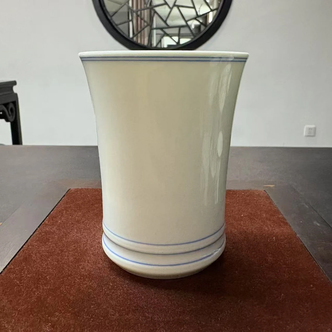 涂杏花青白瓷可乐杯