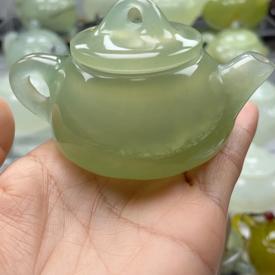 徐***志蛇纹石玉未镶嵌手把