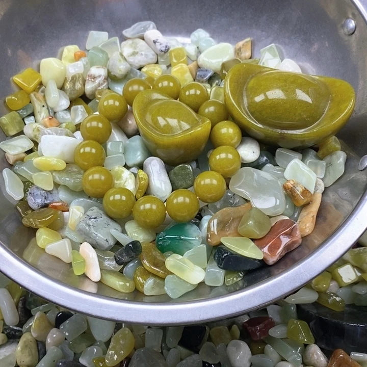 未镶嵌蛇纹石玉鱼缸石