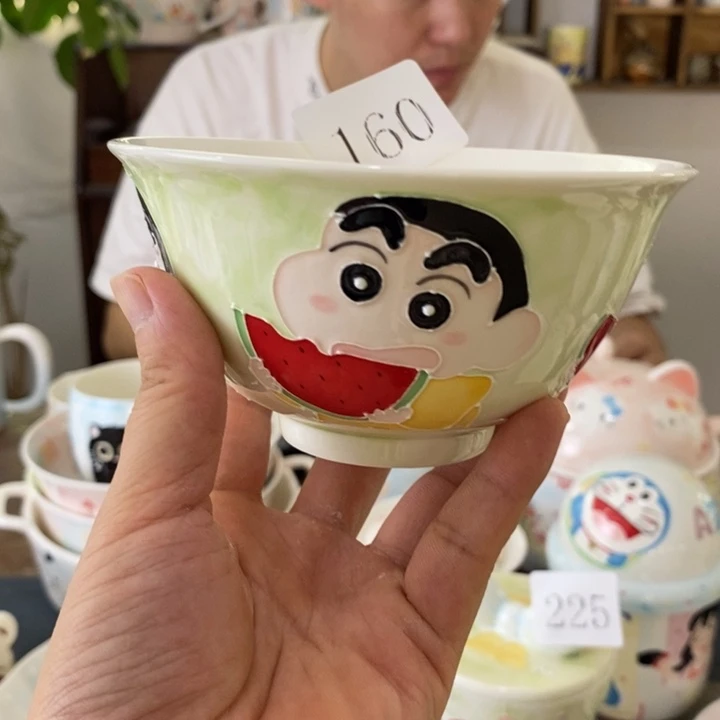 瓷片景德镇釉下彩手绘