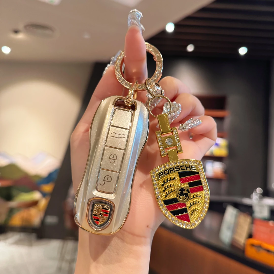 适用保时捷卡宴钥匙壳Cayenne套macan帕拉梅拉panamera扣718车壳