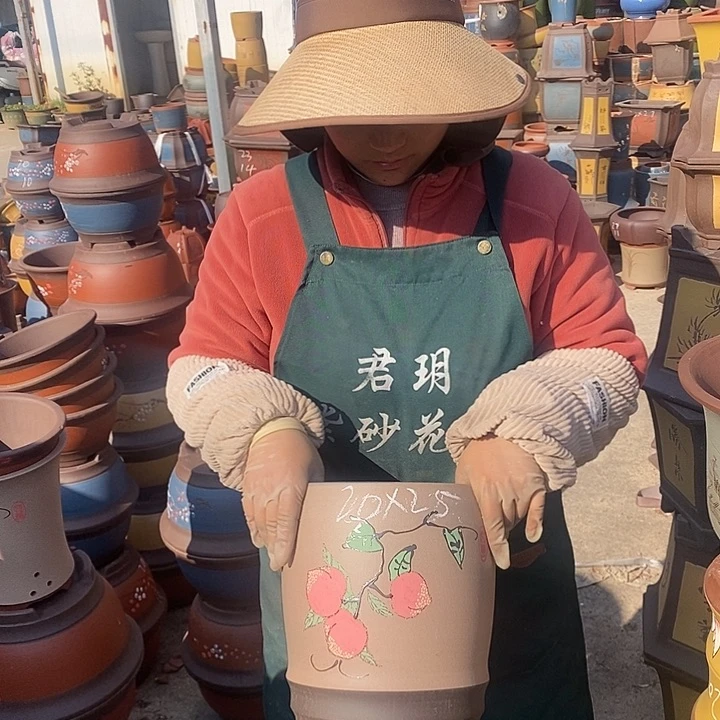 紫砂花盆紫砂花盆