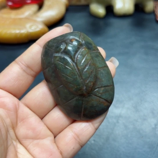 吊坠白玉菩提把件