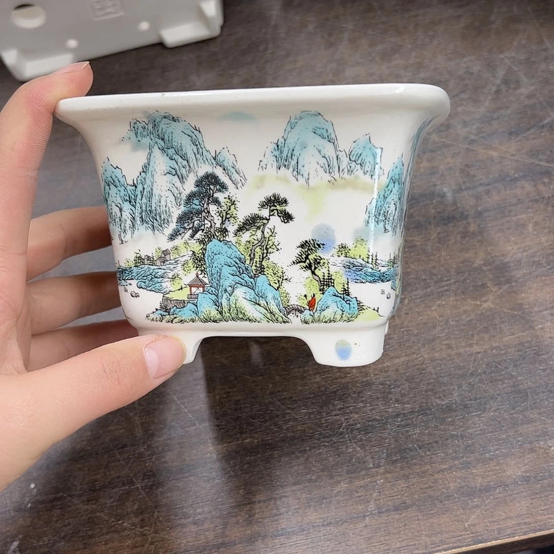 紫砂花盆369号瑕疵13/9cm