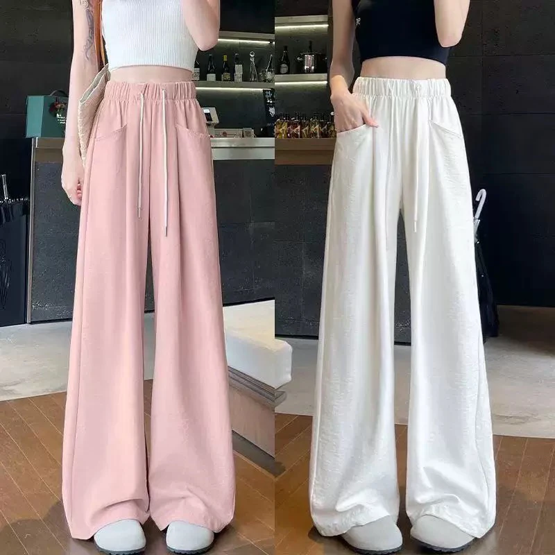 女童裤子夏季薄款2025新款儿童阔腿裤中大童长裤休闲裤宽松山本裤