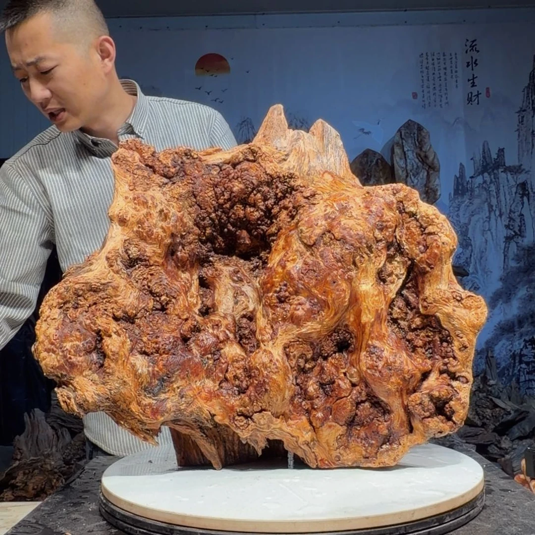 不***己木三丰琥珀木 天然摆件18