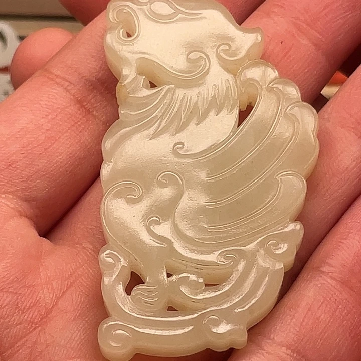 A***+和田玉未镶嵌挂件