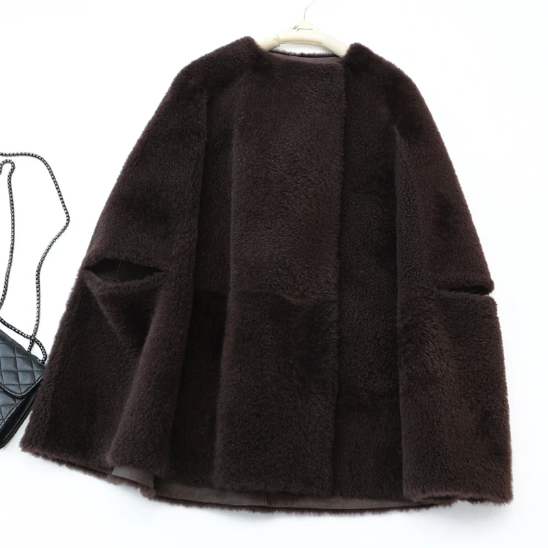 X【叭哒不惑】光遇 拉贡羊皮毛一体时尚宽松外套