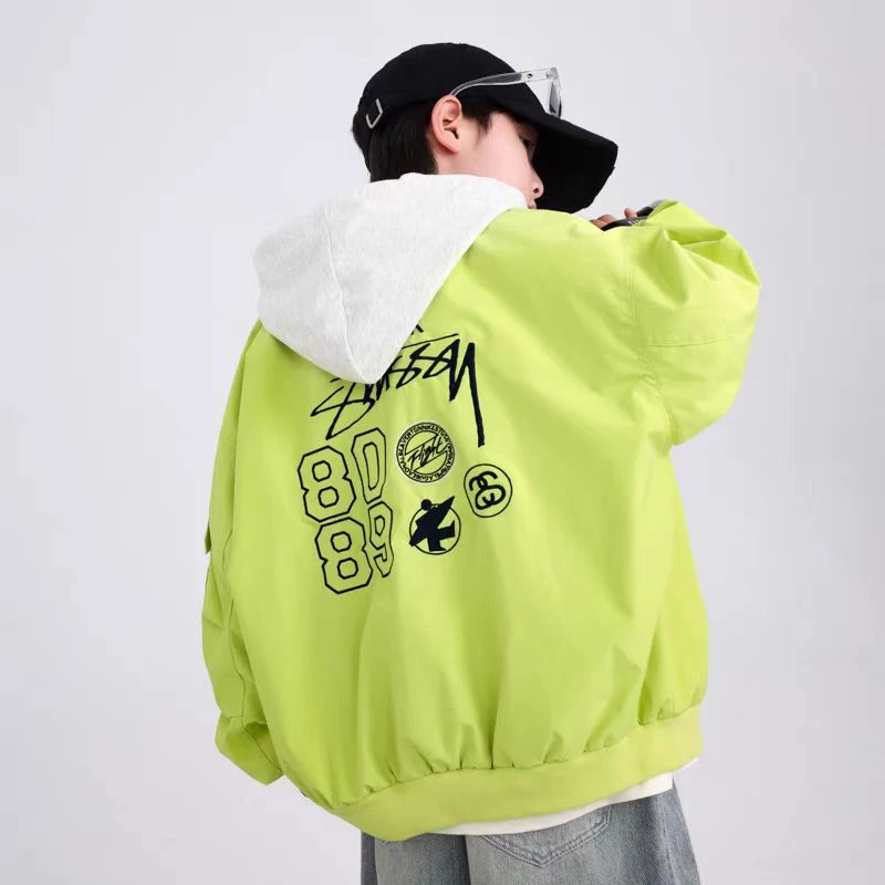 男童拼接工装外套2025春款时尚潮流运动上衣儿童春秋炸街男孩夹克