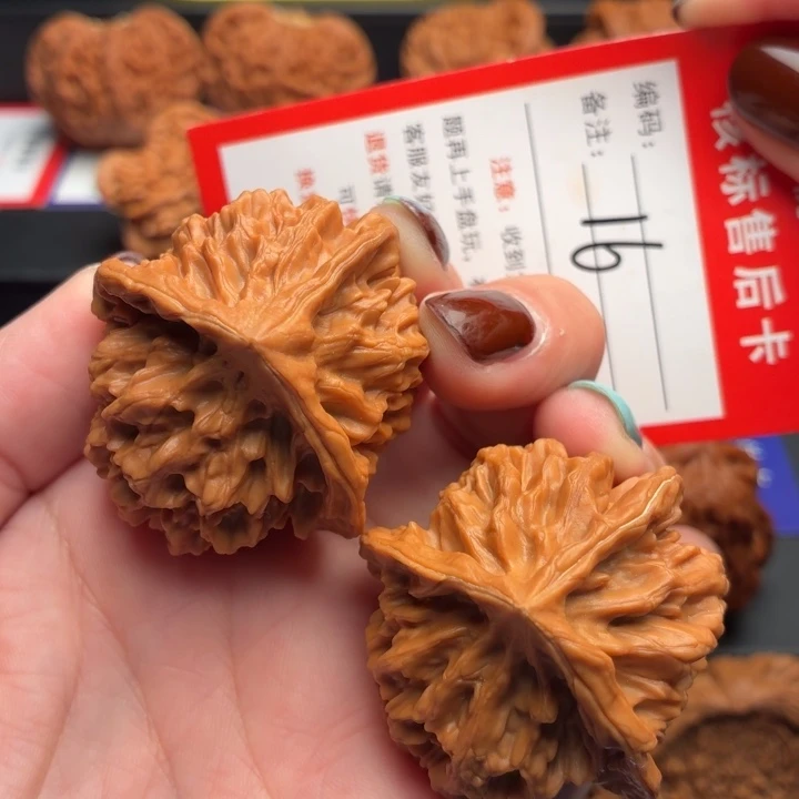 把件文玩核桃42尺三棱