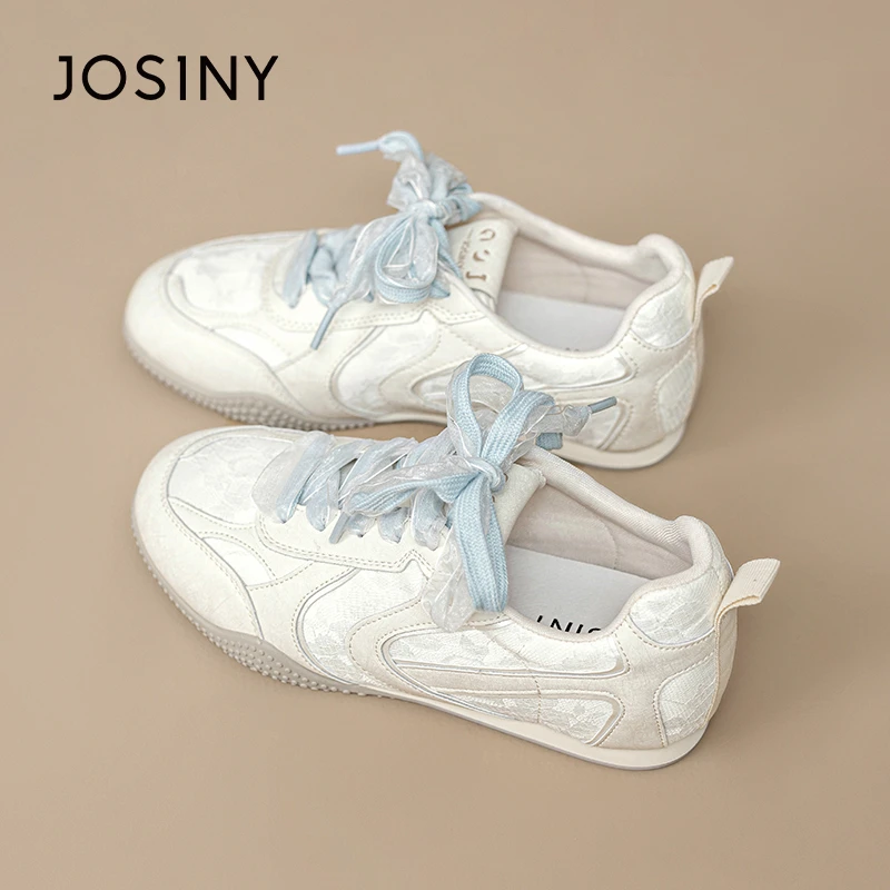 卓诗尼百搭运动小白鞋女2025春夏新款板鞋超火休闲鞋芭蕾德训鞋子