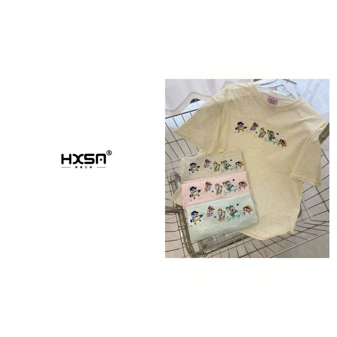 HXSM「彩点蜡笔小新」夏童趣圆领短袖3171