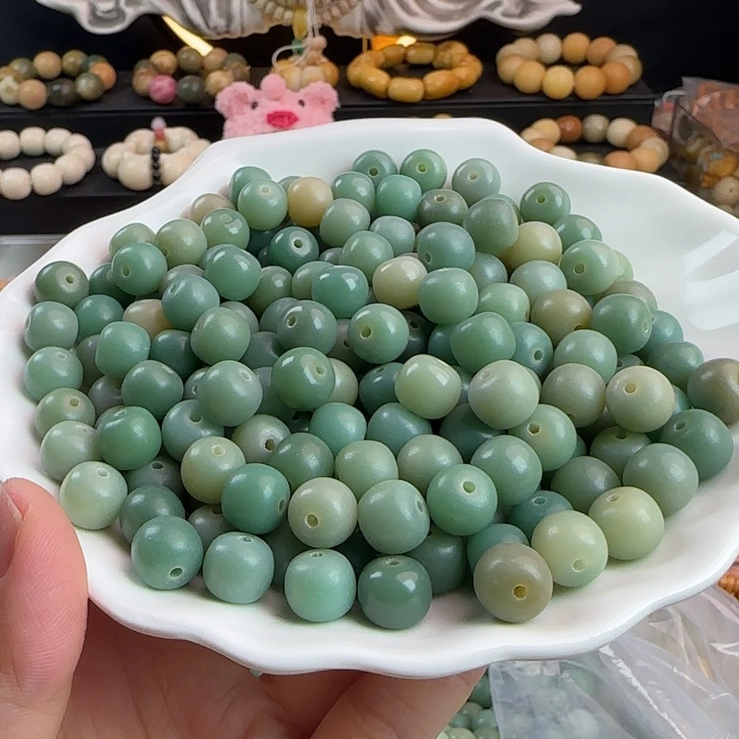 手串菩提根/象牙果卡10青提奶绿桶500颗