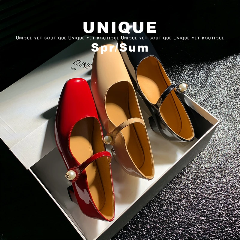 G288/全皮2025春季新款玛丽珍软的很单鞋玛丽珍