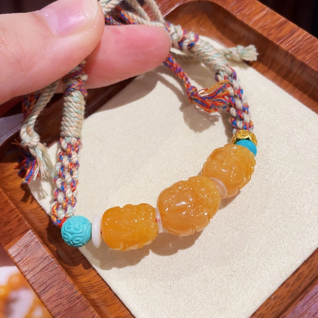 蜜蜡手链未镶嵌手串