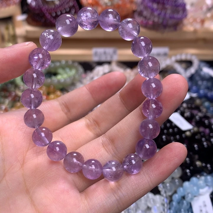 未镶嵌手串水晶9.1紫兔毛