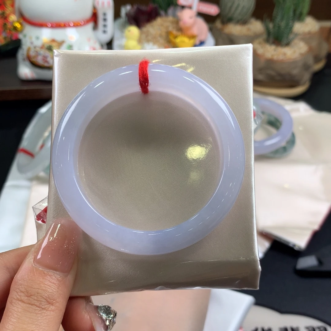 翡翠未镶嵌手镯54圈口