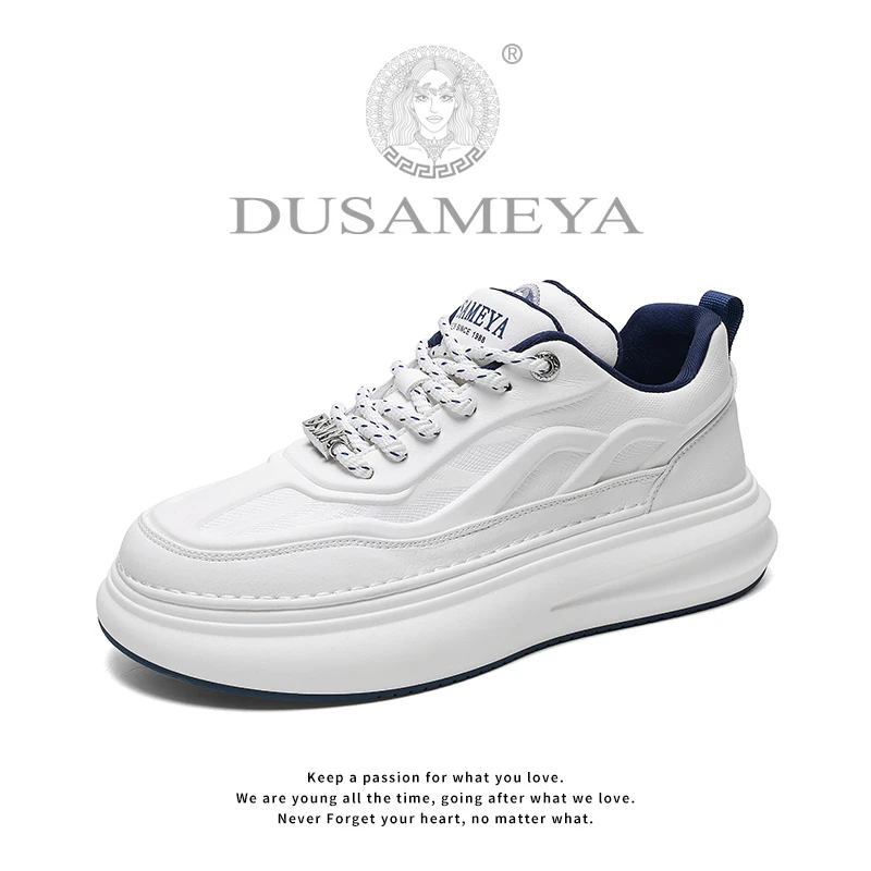 DUSAMEYA/杜莎米娅港潮轻奢限定版休闲鞋小白鞋秋季男款厚底板鞋