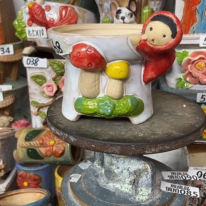 粗陶材质多肉花盆