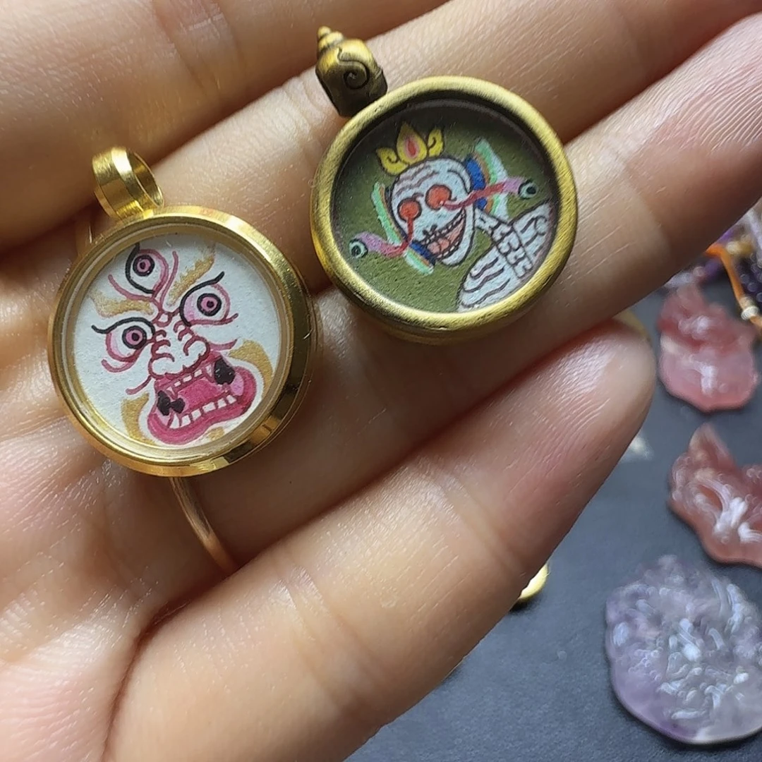 珐琅合金?*吊坠唐卡