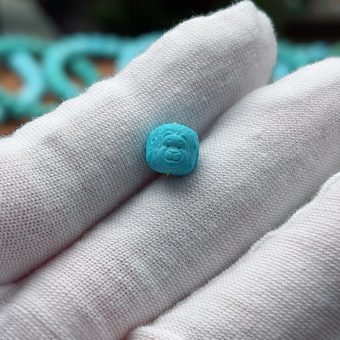 未镶嵌绿松石珠子