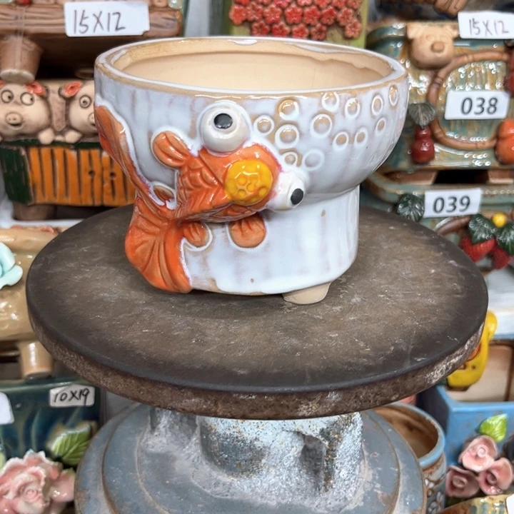 紫砂花盆艺*粗陶材质多肉花盆瑕疵品1111111111