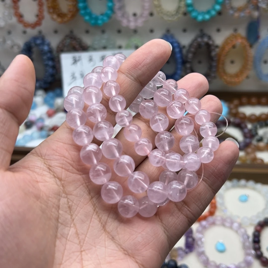 手链未镶嵌水晶10.5咪粉水晶