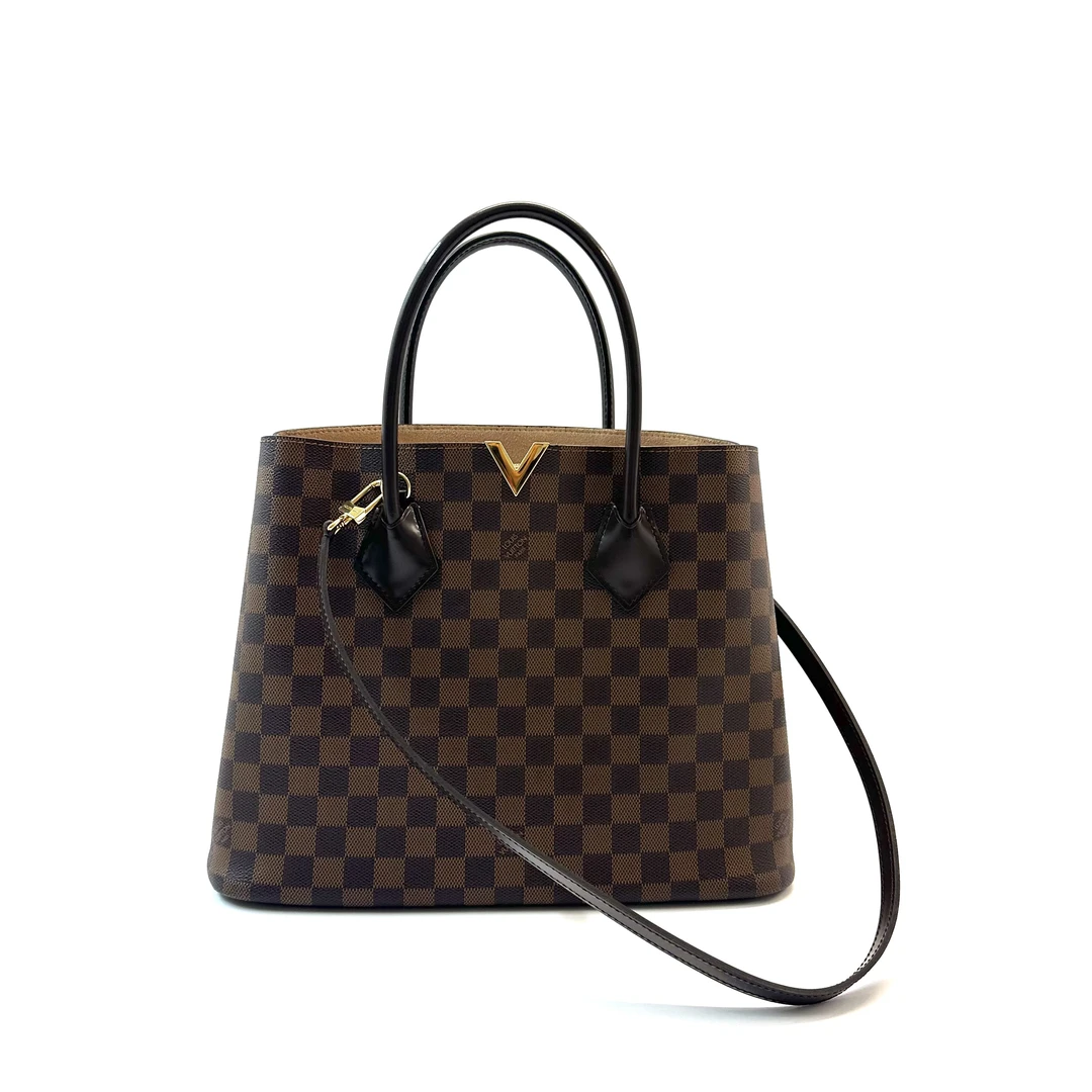 95新 LouisVuitton/路易威登 98新 Kensington 棕色棋盘格