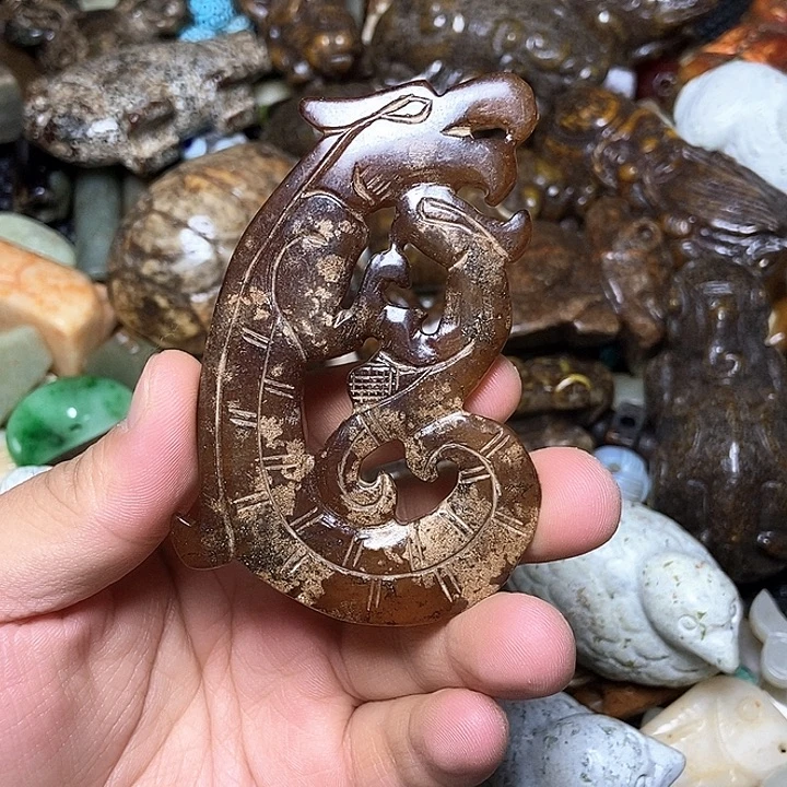 和田玉未镶嵌颈饰152