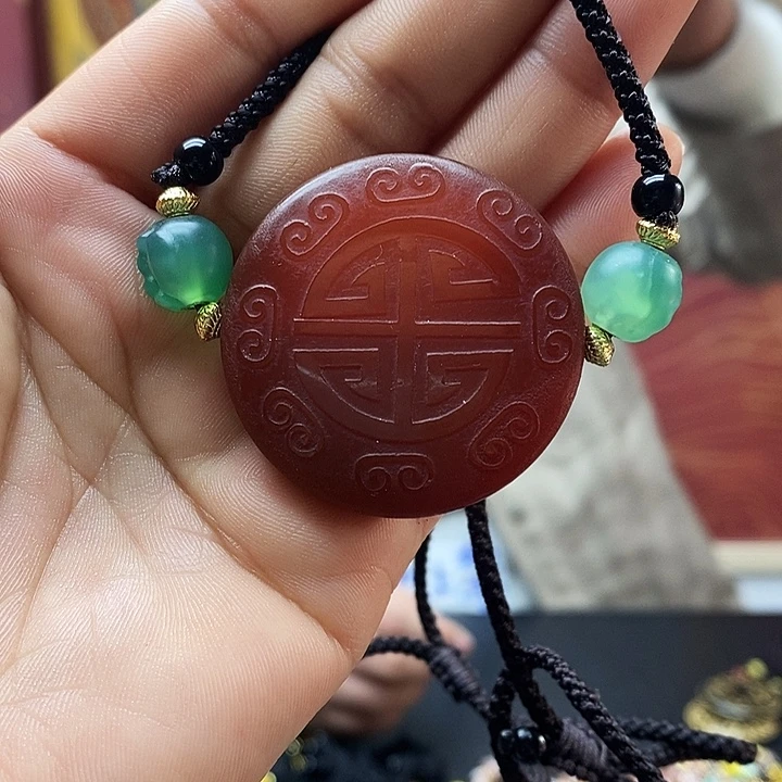 玛瑙/玉髓合金颈饰