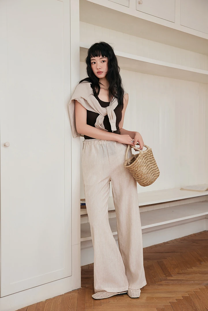 GOTICLAISILK 夏季老钱风薄款休闲长裤 9290