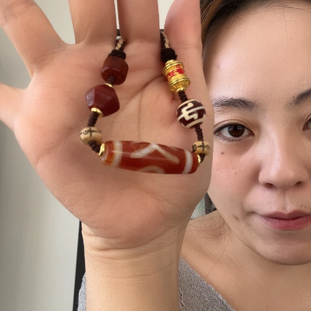 玛瑙/玉髓合金颈饰