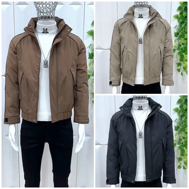 男士冬季立领保暖棉服修身时尚休闲百搭棉衣短款秋冬男款外套潮流