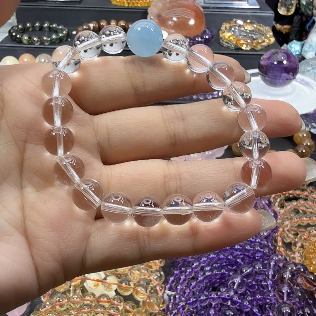 未镶嵌手链水晶白水晶