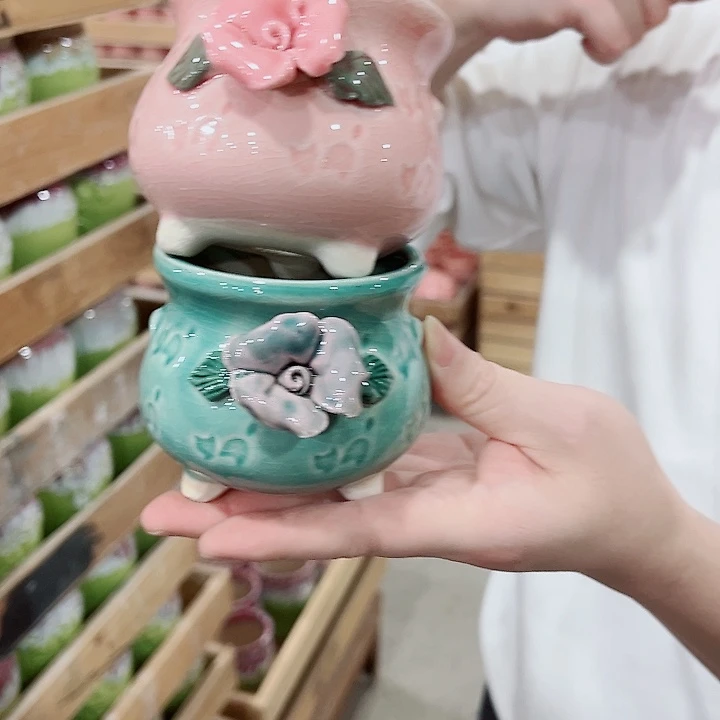 有孔，凑单福利满10元发货陶瓷多肉花盆！