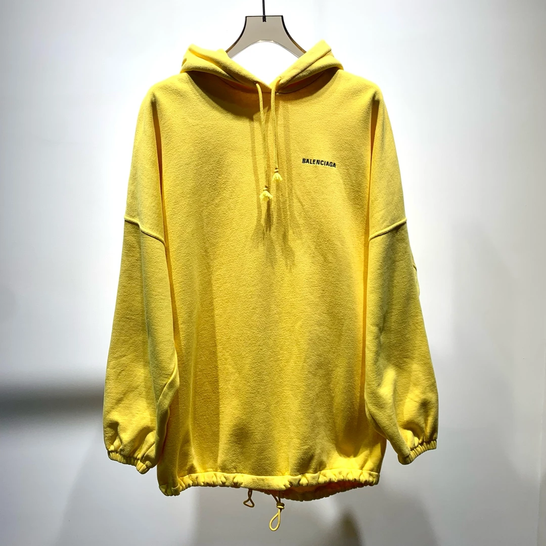 99新 Balenciaga/巴黎世家 胸前字母刺绣logo卫衣/Xs码/lz4873