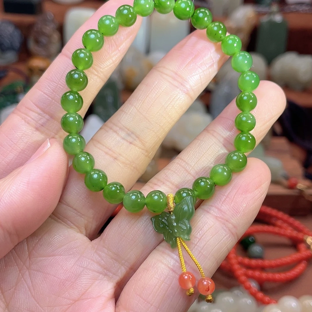 和田玉未镶嵌车挂