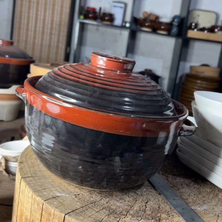库存尾货土陶砂锅一套口径25