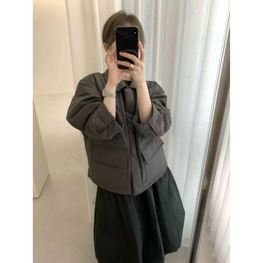 J-8435#YOUR#“软糯细腻奶油感”韩系简约棉外套（福利）