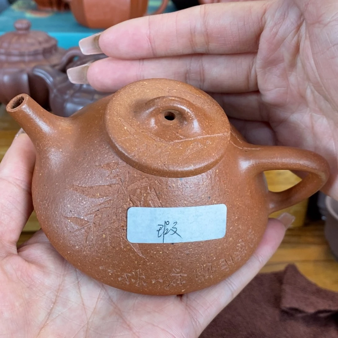 茶壶紫砂原矿泥料手工壶直播间
