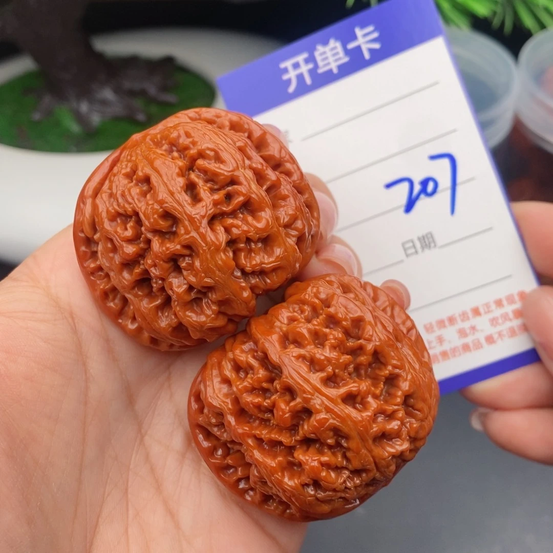 文玩核桃把件45粗筋207