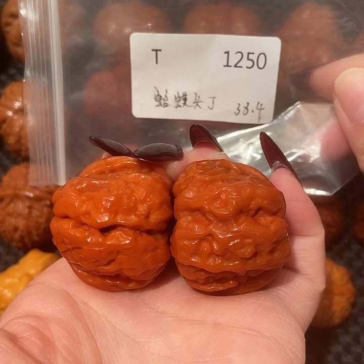 吊坠文玩核桃蛤蟆头38肚43