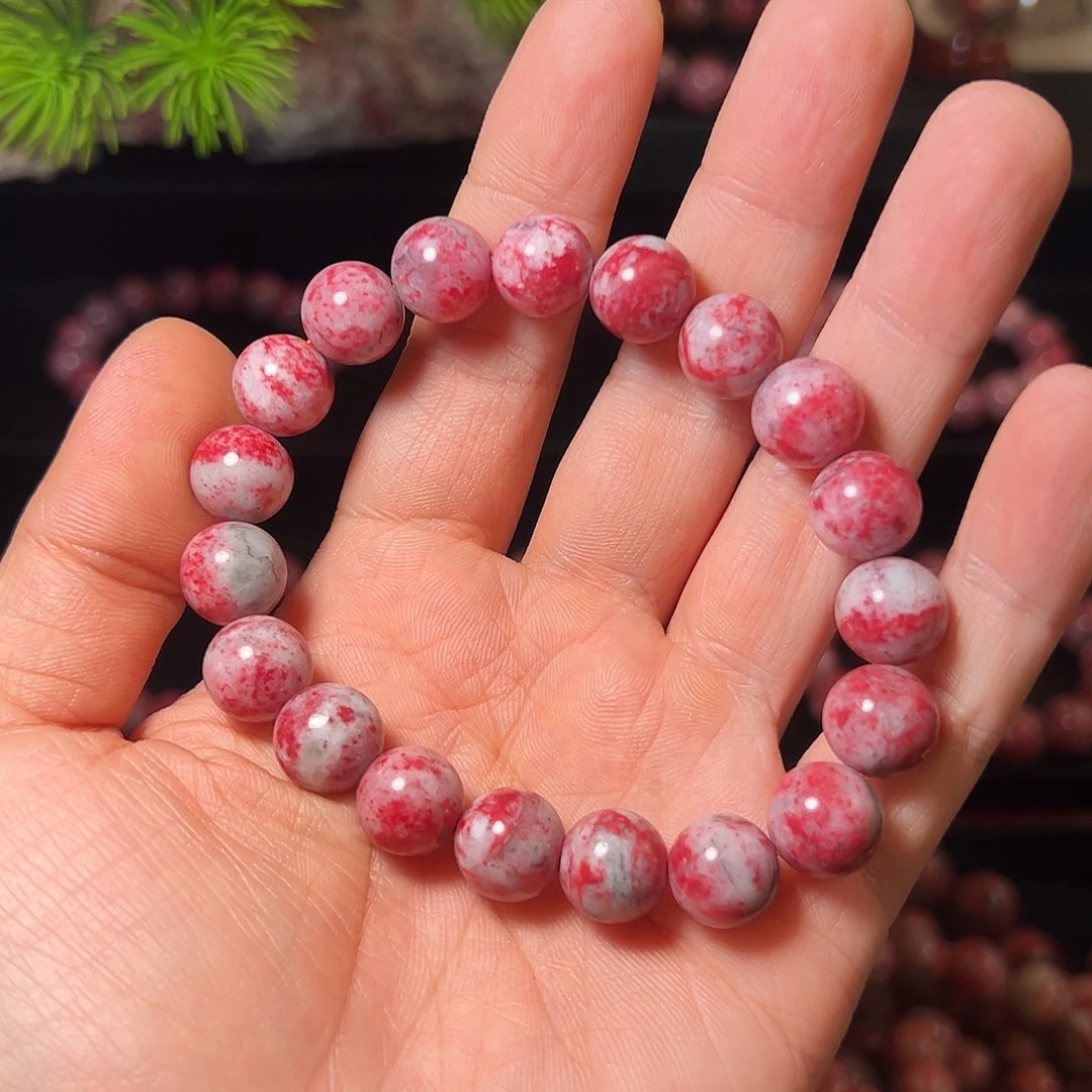 小***侠天然辰砂原石手串